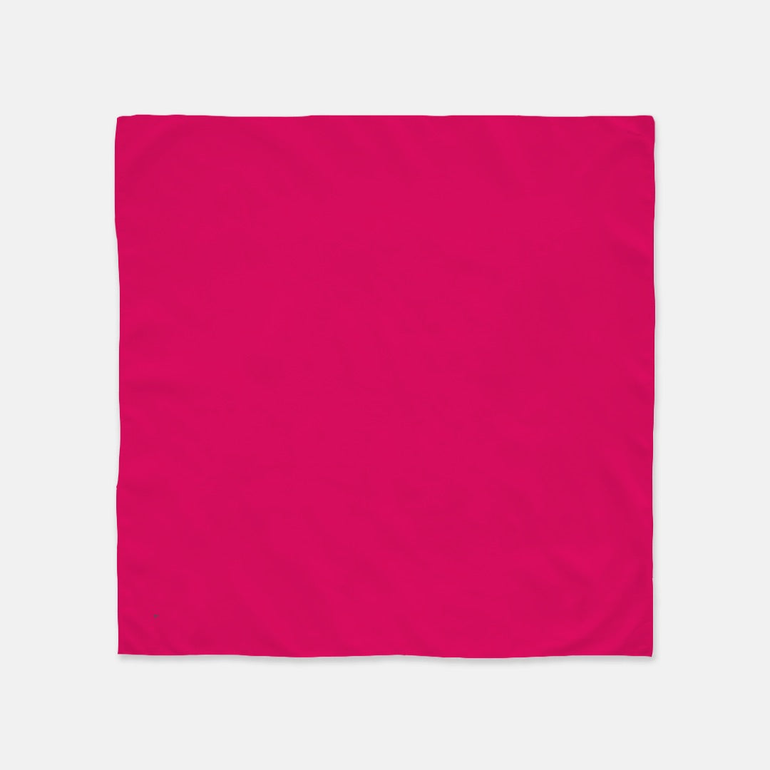 FIRST PRESS - HUMAN EDITION - BANDANA SCARF - Neon Pink