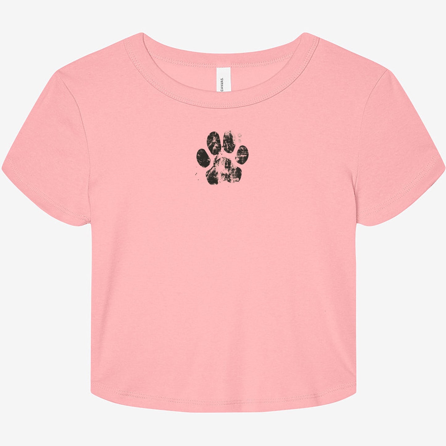 FIRST PRESS - HUMAN EDITION - WOMEN'S MICRO RIB BABY TEE - "Pressed Paw"