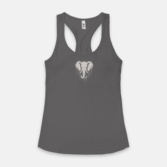 FIRST PRESS - HUMAN EDITION - WOMEN'S RACERBACK TANK TOP - "Untouched"