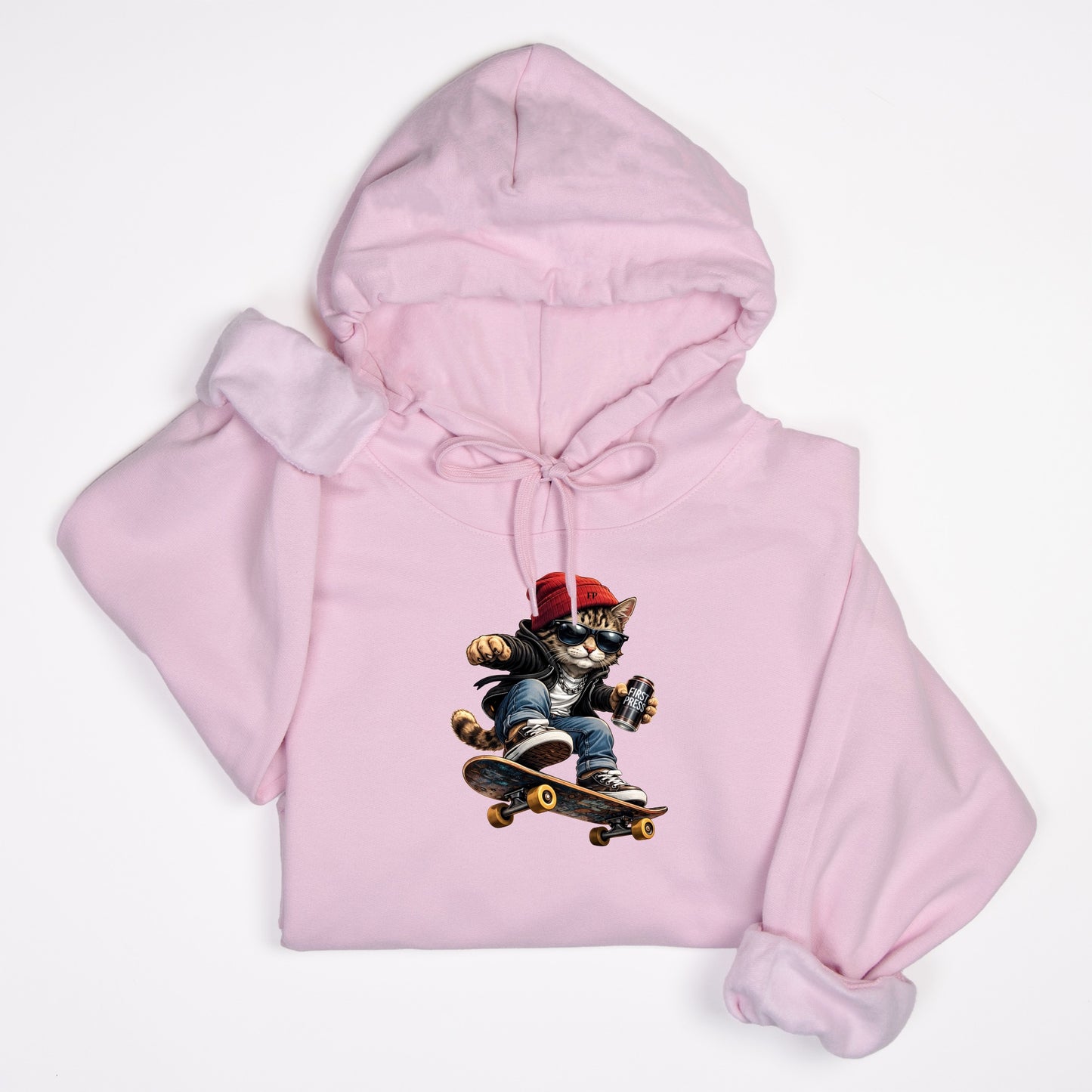 FIRST PRESS - HUMAN EDITION - UNISEX SWEATSHIRT HOODIE - "Street Cat"