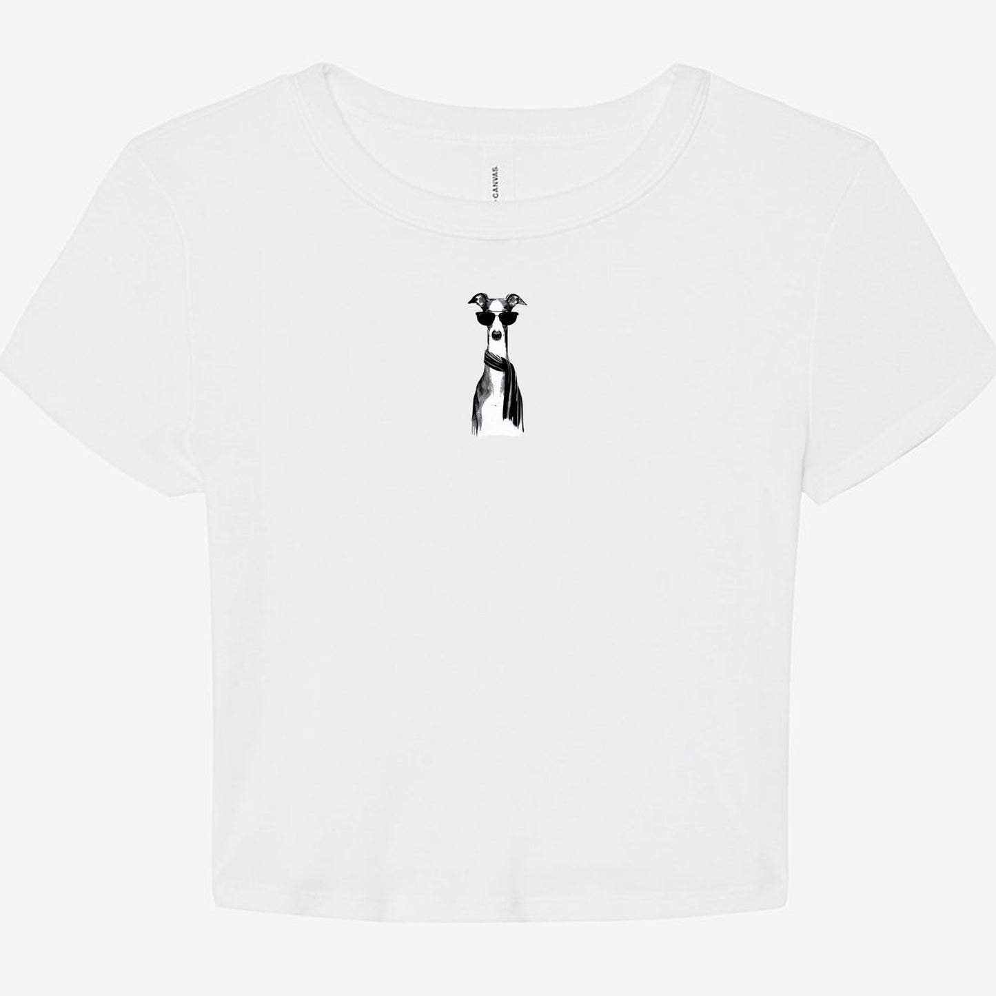 FIRST PRESS - HUMAN EDITION - WOMEN'S MICRO RIB BABY TEE - "Fashion Dog"