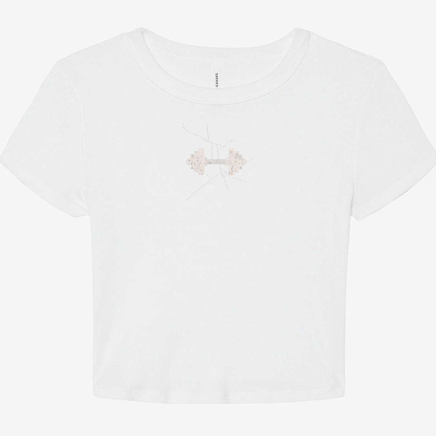 FIRST PRESS - HUMAN EDITION - WOMEN'S MICRO RIB BABY TEE - "Load Bearing"
