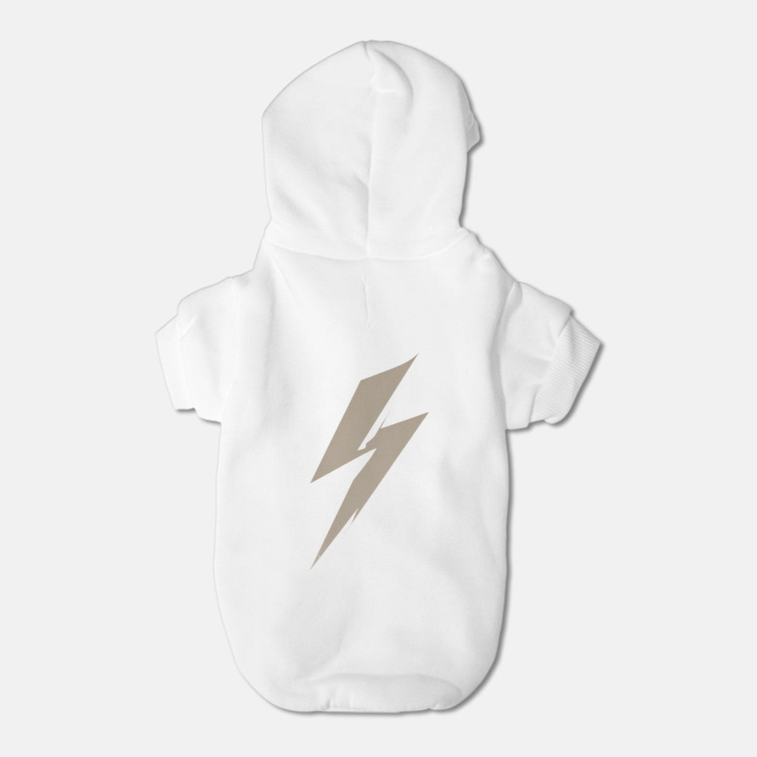 FIRST PRESS - PETS - Drawstring Luxury Hoodie - "Quiet Bolt"