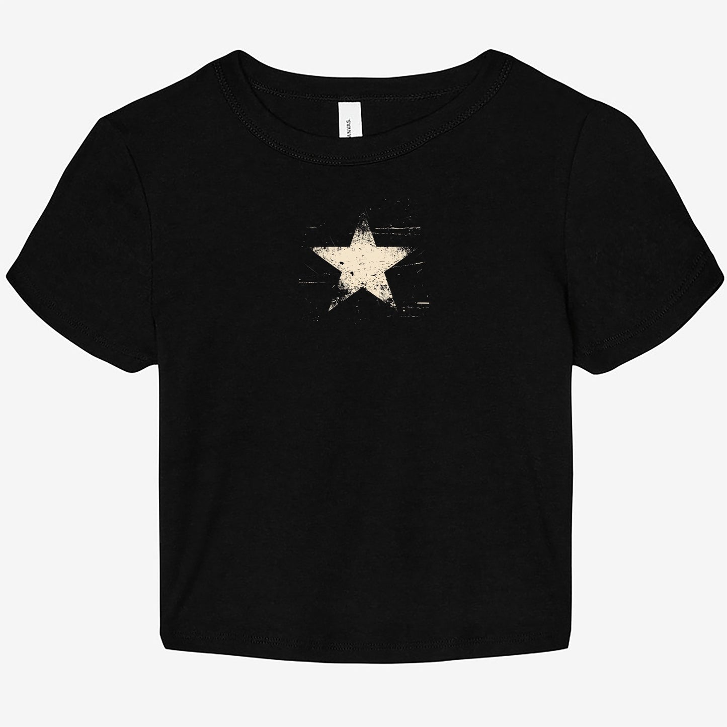 FIRST PRESS - HUMAN EDITION - WOMEN'S MICRO RIB BABY TEE - "Analog Star"