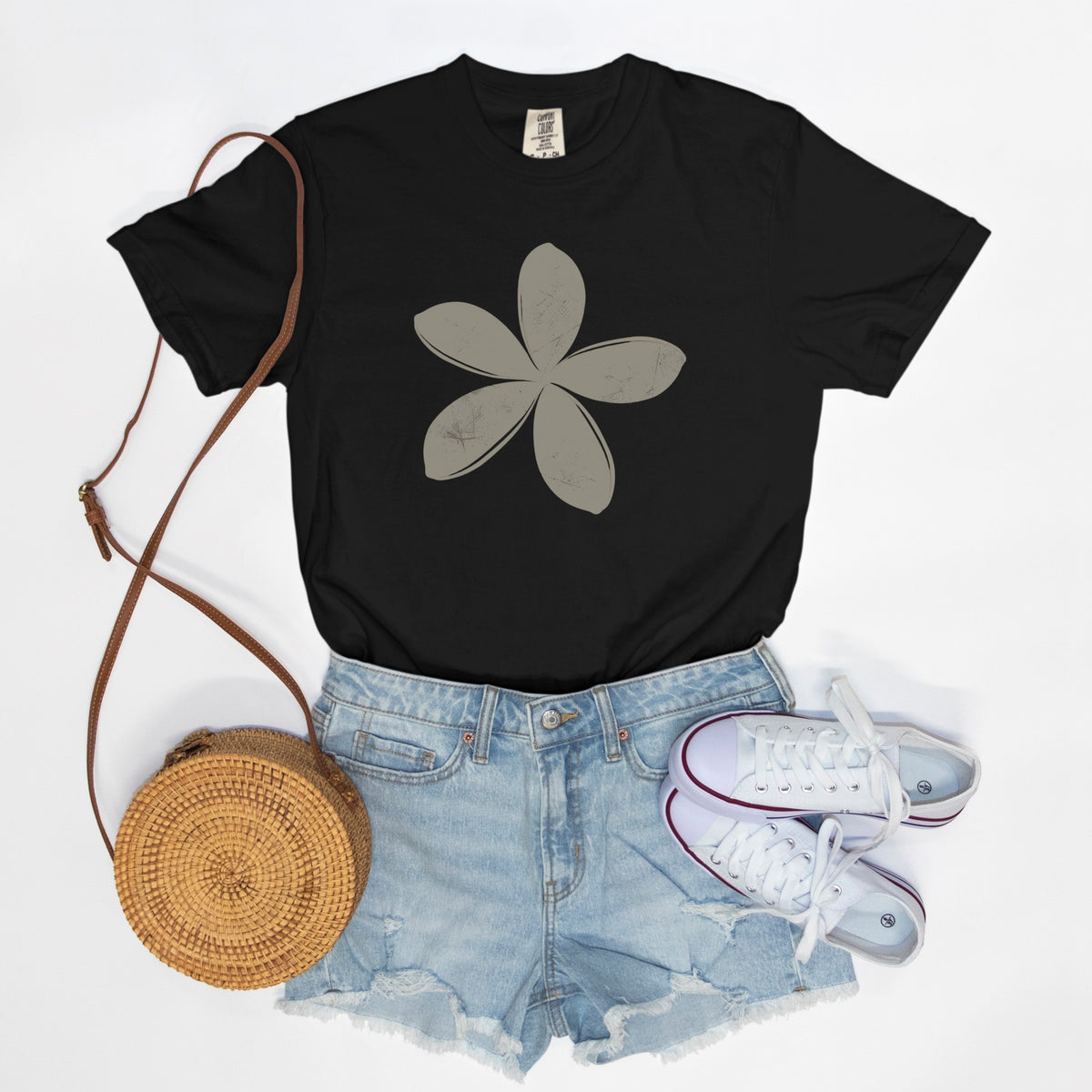 FIRST PRESS - HUMAN EDITION - UNISEX TEE - "Ghost Flower"