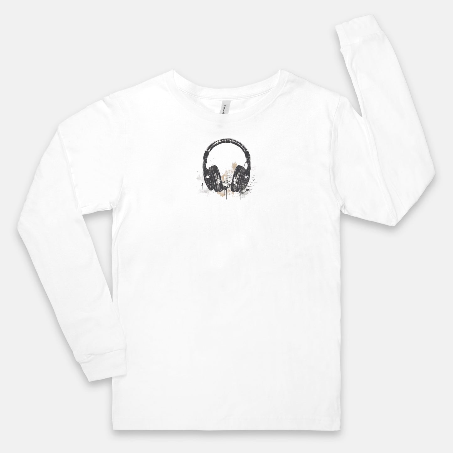 FIRST PRESS - HUMAN EDITION - UNISEX JERSEY LONG SLEEVE TEE - "After Hours Headphones"