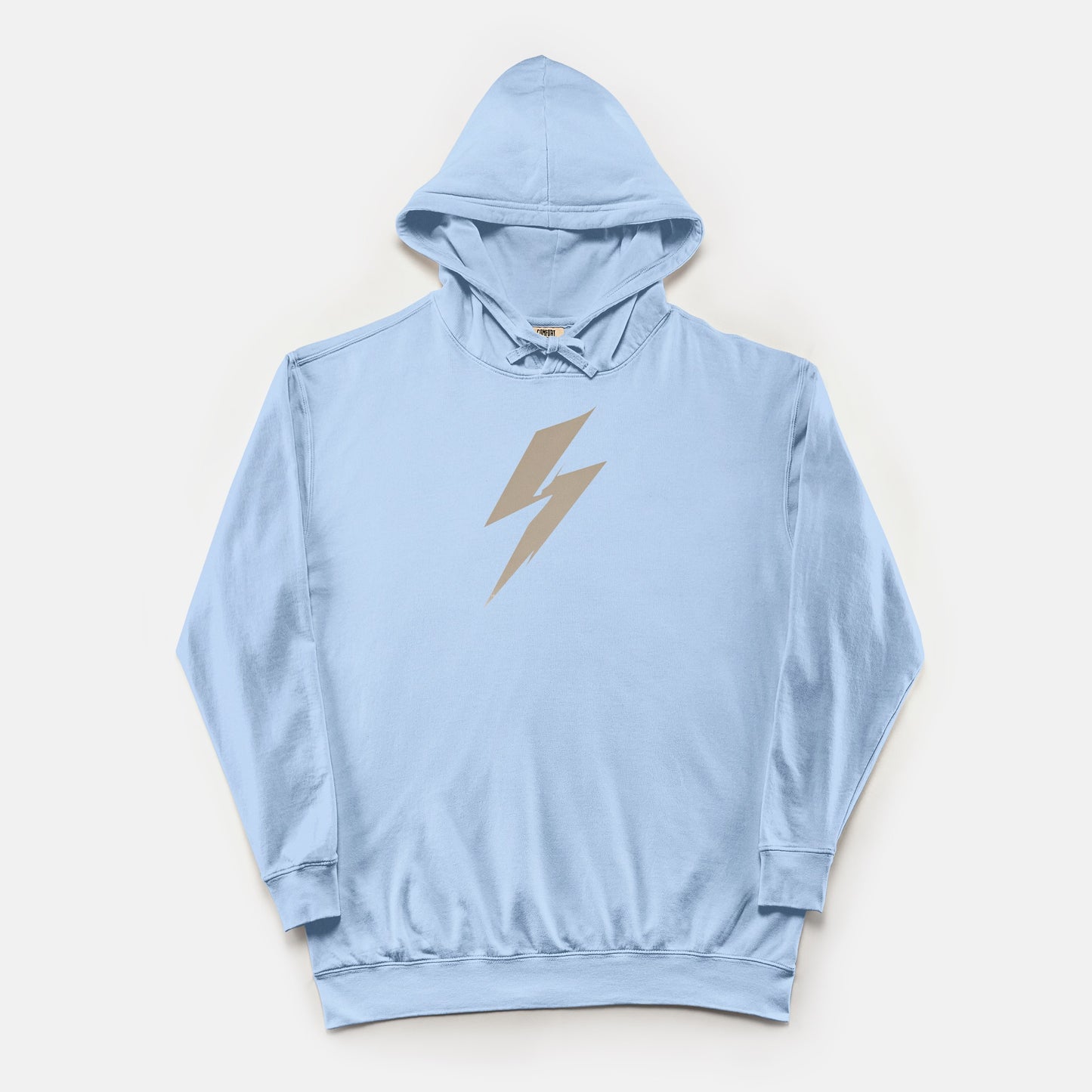 FIRST PRESS - HUMAN EDITION - UNISEX LIGHTWEIGHT HOODED SWEATSHIRT - "Quiet Bolt"