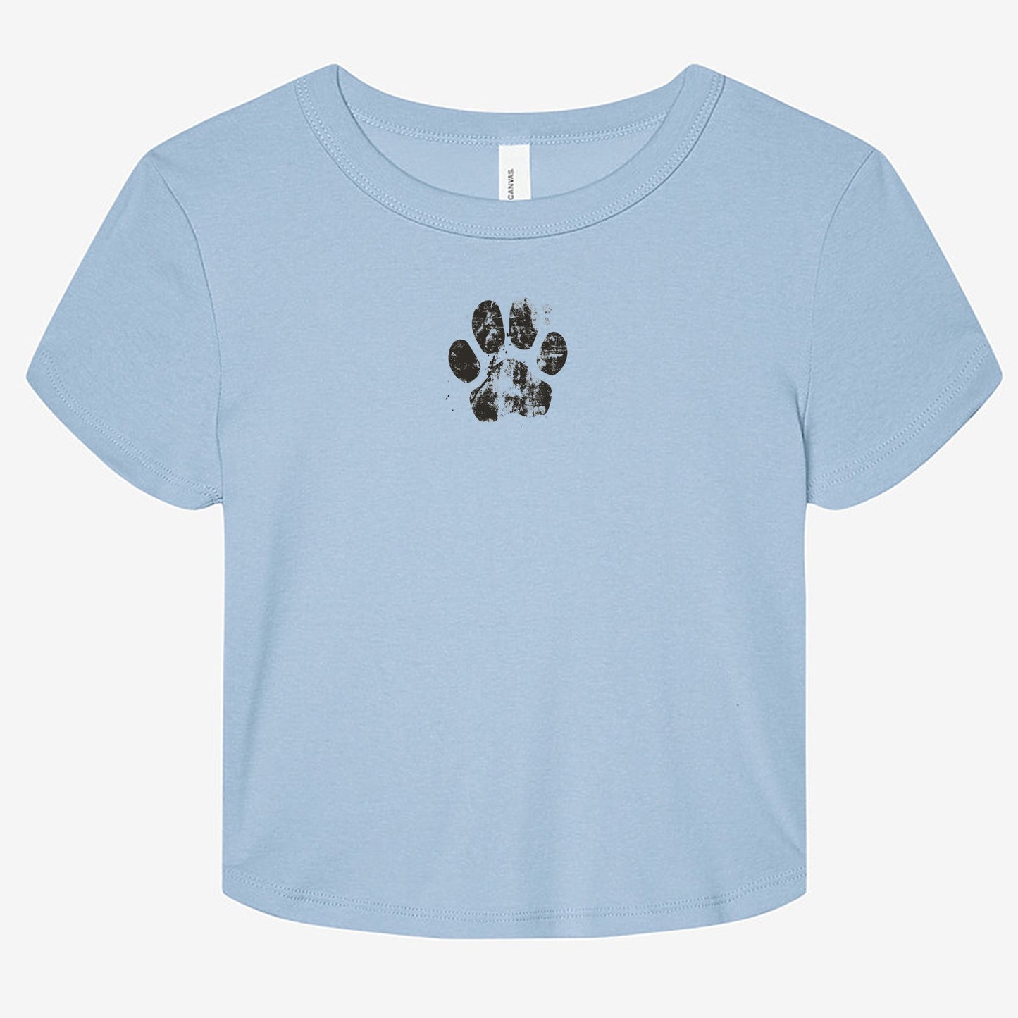 FIRST PRESS - HUMAN EDITION - WOMEN'S MICRO RIB BABY TEE - "Pressed Paw"