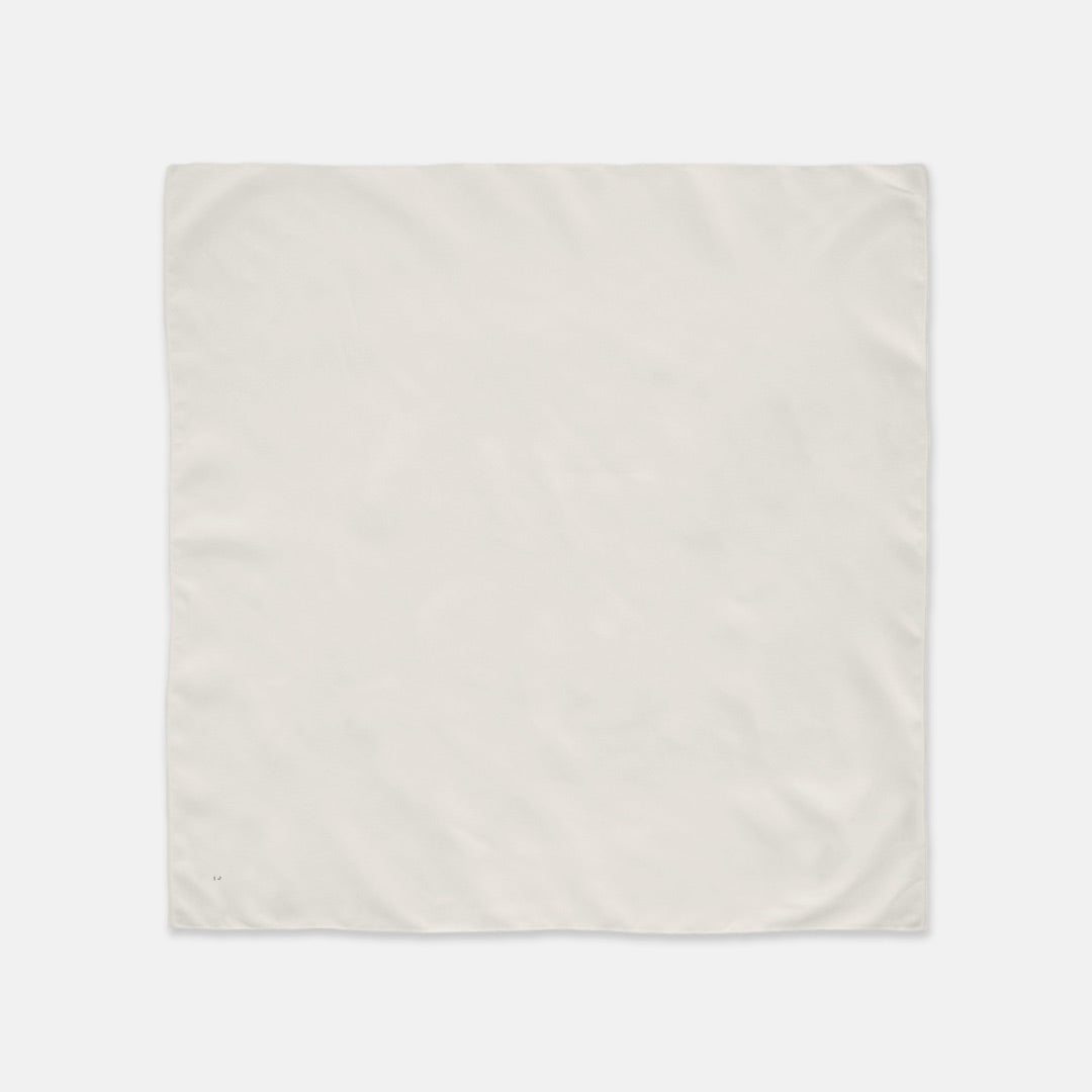 FIRST PRESS - HUMAN EDITION - BANDANA SCARF - Eggshell