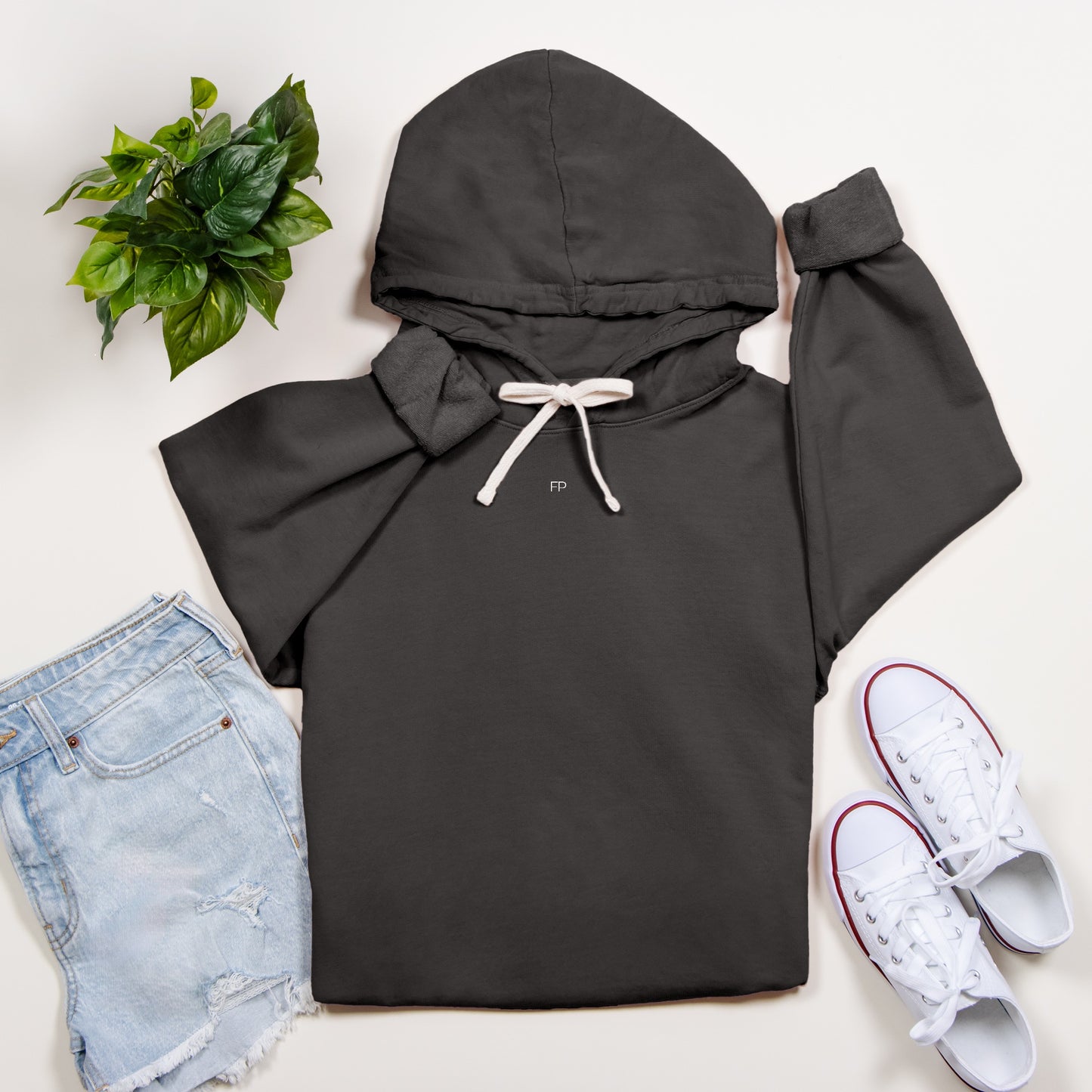 FIRST PRESS - HUMAN EDITION - UNISEX LIGHTWEIGHT HOODED SWEATSHIRT - "Quiet Bolt"