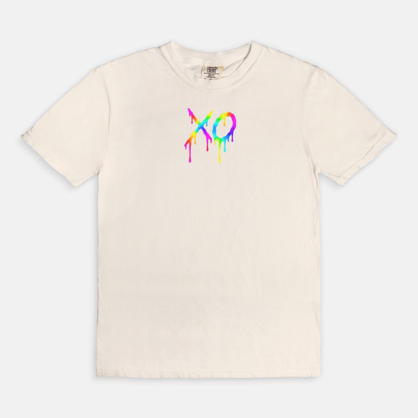 FIRST PRESS - HUMAN EDITION - UNISEX TEE - "Neon XO"