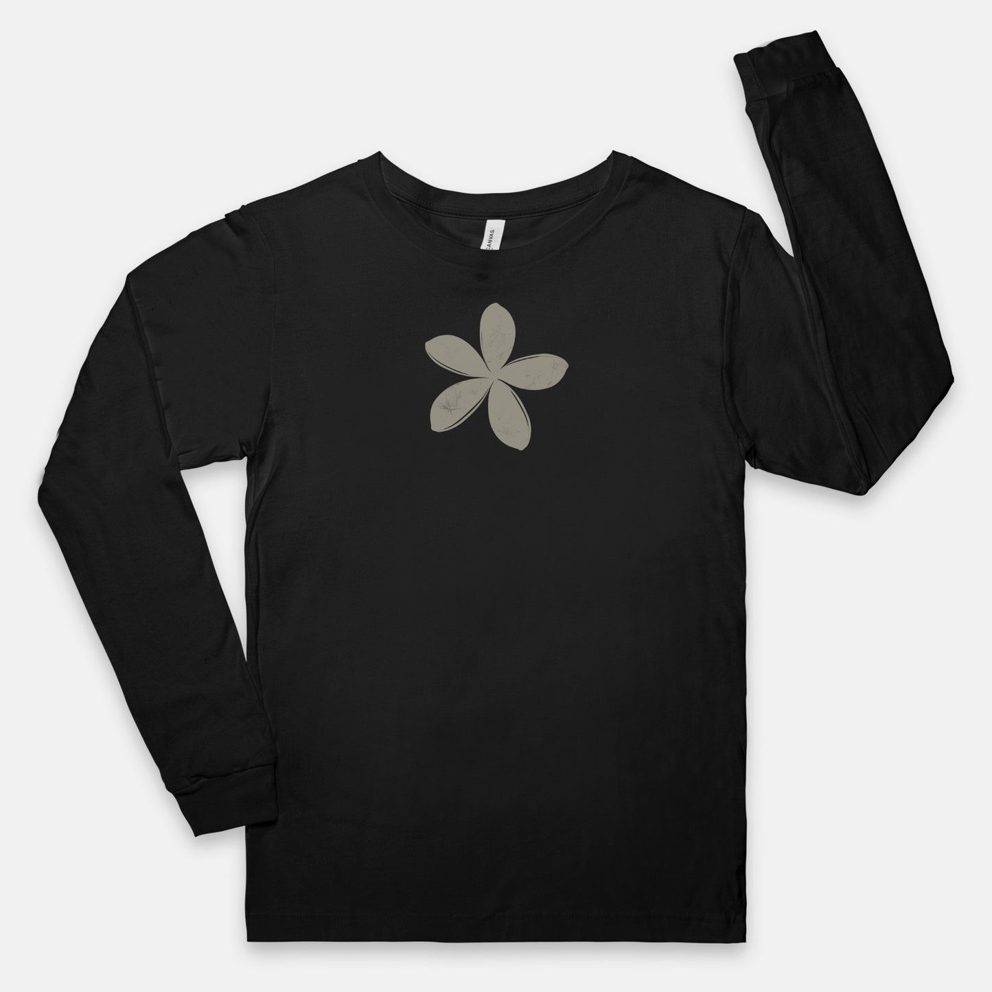 FIRST PRESS - HUMAN EDITION - UNISEX JERSEY LONG SLEEVE TEE - "Ghost Flower"