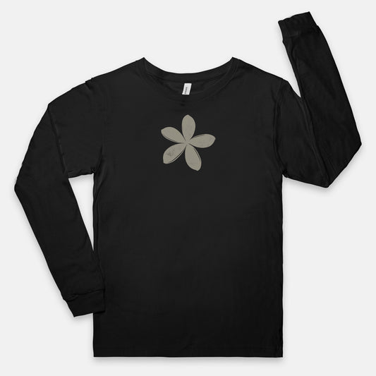 FIRST PRESS - HUMAN EDITION - UNISEX JERSEY LONG SLEEVE TEE - "Ghost Flower"