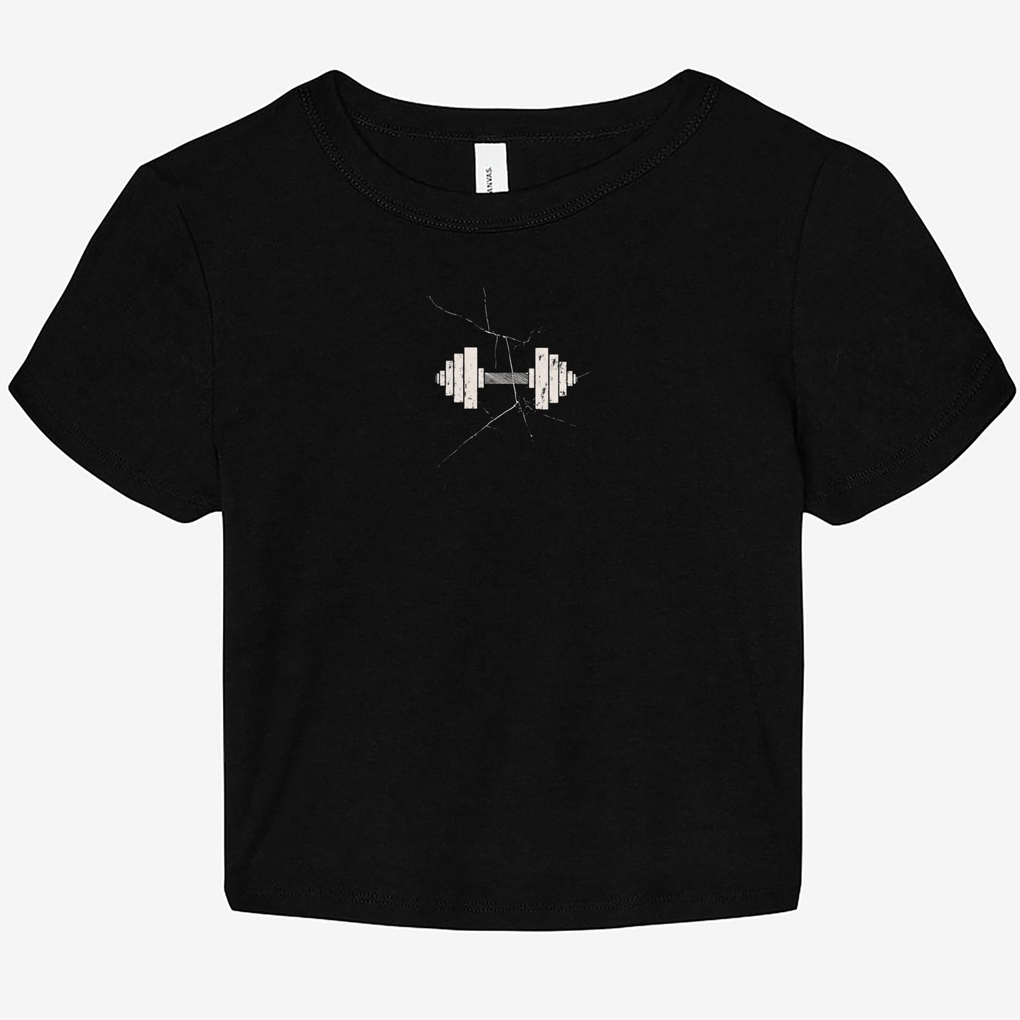 FIRST PRESS - HUMAN EDITION - WOMEN'S MICRO RIB BABY TEE - "Load Bearing"