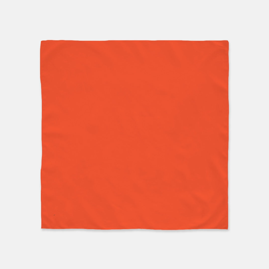 FIRST PRESS - HUMAN EDITION - BANDANA SCARF - Bright Orange