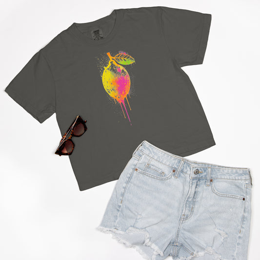 FIRST PRESS - HUMAN EDITION - WOMEN'S CROPPED BOXY TEE - "Blissfully Untamed"