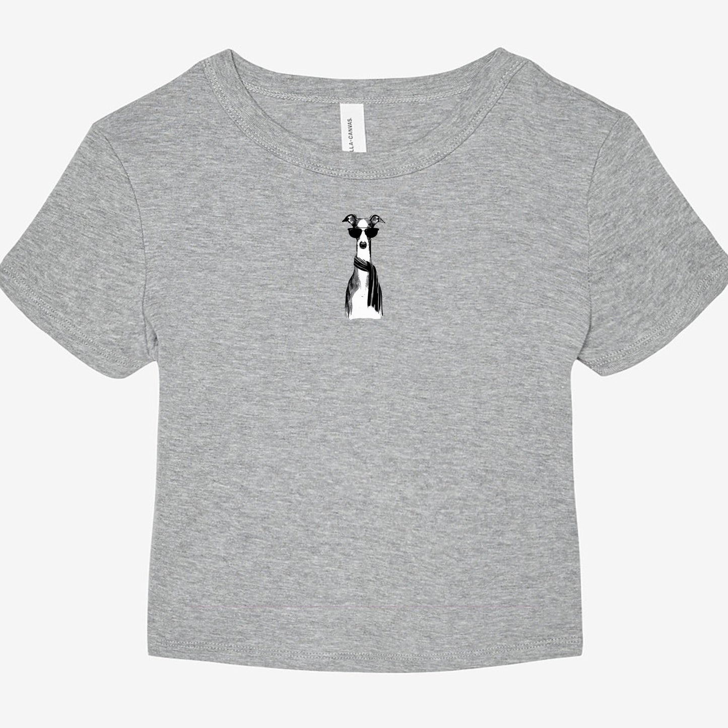 FIRST PRESS - HUMAN EDITION - WOMEN'S MICRO RIB BABY TEE - "Fashion Dog"
