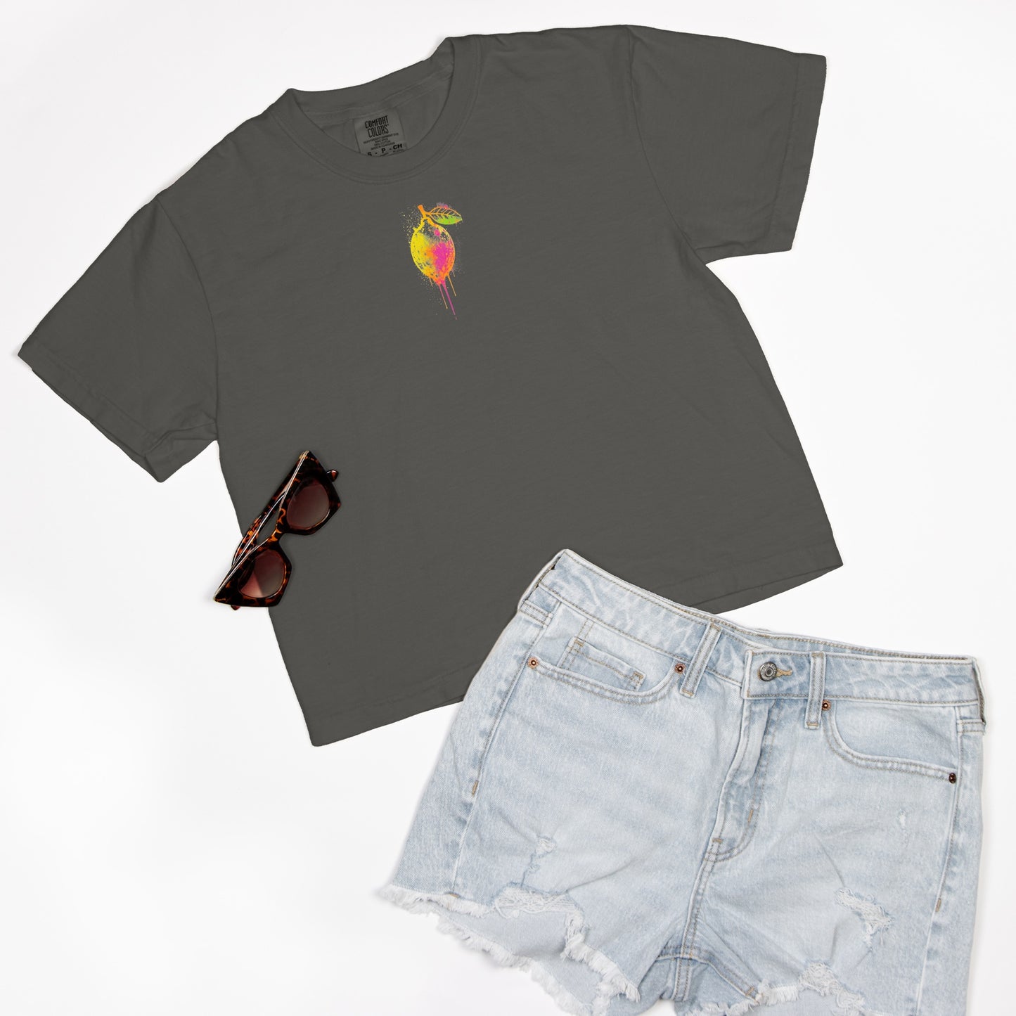 FIRST PRESS - HUMAN EDITION - WOMEN'S CROPPED BOXY TEE - "Blissfully Untamed"