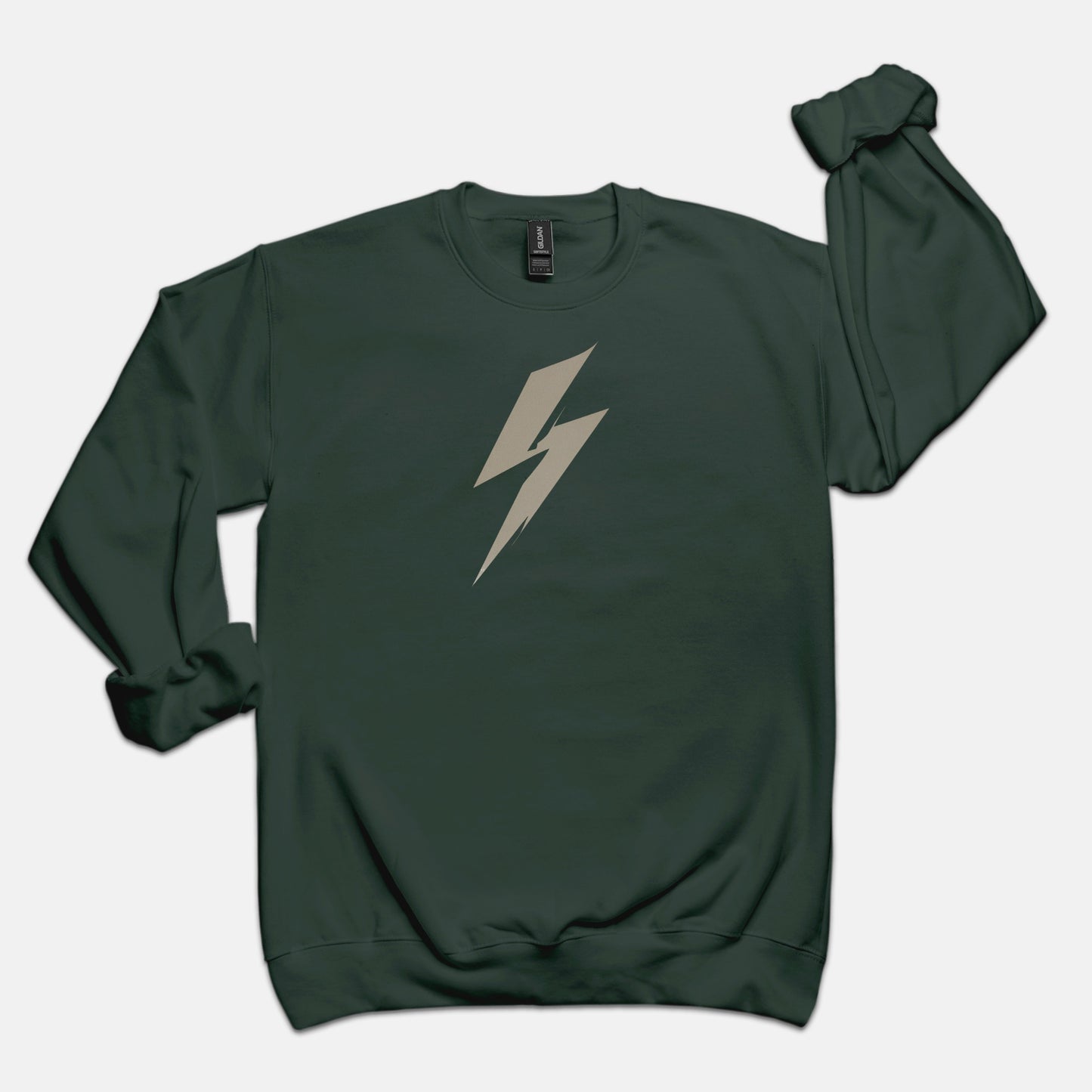 FIRST PRESS - HUMAN EDITION - UNISEX CREWNECK SWEATSHIRT - "Quiet Bolt"