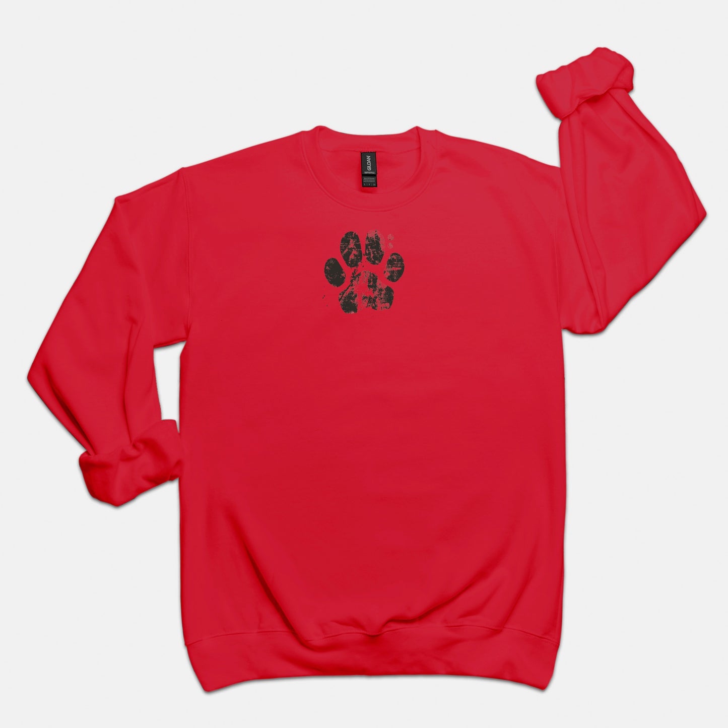 FIRST PRESS - HUMAN EDITION - UNISEX CREWNECK SWEATSHIRT - "Pressed Paw"