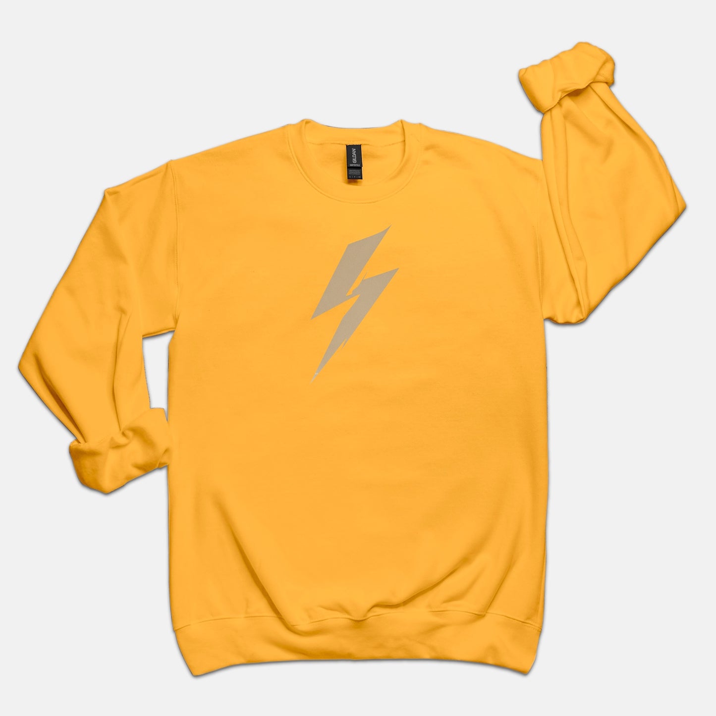 FIRST PRESS - HUMAN EDITION - UNISEX CREWNECK SWEATSHIRT - "Quiet Bolt"