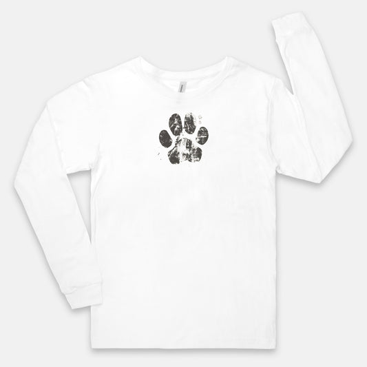 FIRST PRESS - HUMAN EDITION - UNISEX JERSEY LONG SLEEVE TEE - "Pressed Paw"