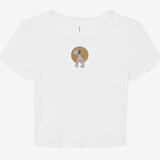 FIRST PRESS - HUMAN EDITION - WOMEN'S MICRO RIB BABY TEE "The Reading Room"