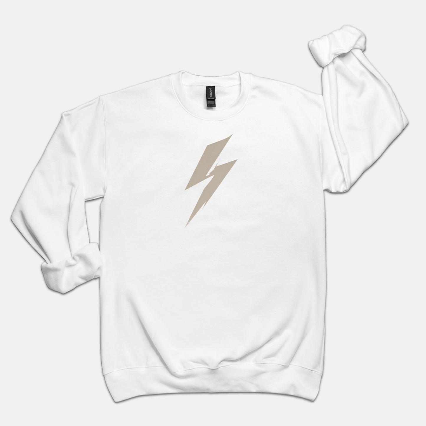 FIRST PRESS - HUMAN EDITION - UNISEX CREWNECK SWEATSHIRT - "Quiet Bolt"