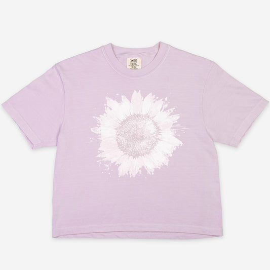 FIRST PRESS - HUMAN EDITION - WOMEN'S CROPPED BOXY TEE - "Ghosted"