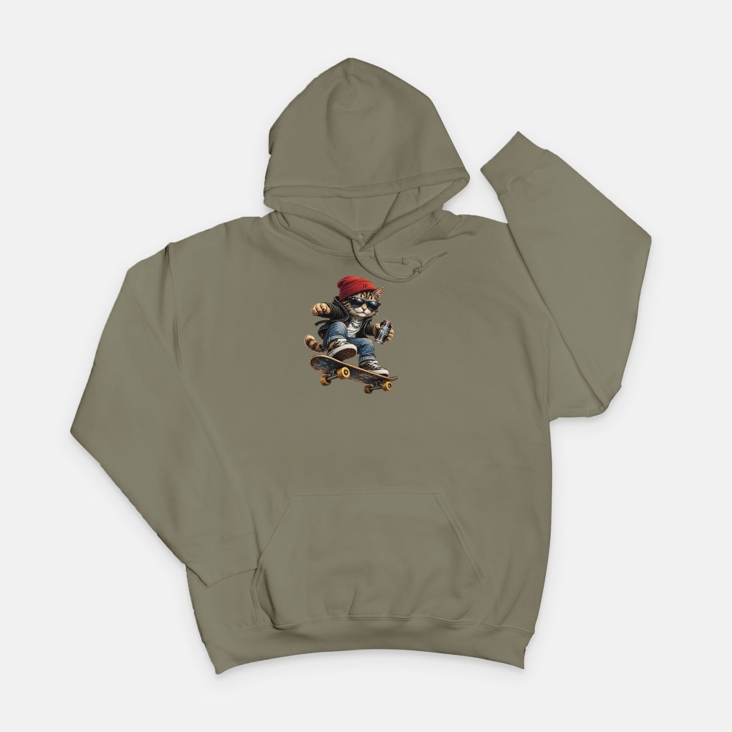 FIRST PRESS - HUMAN EDITION - UNISEX SWEATSHIRT HOODIE - "Street Cat"