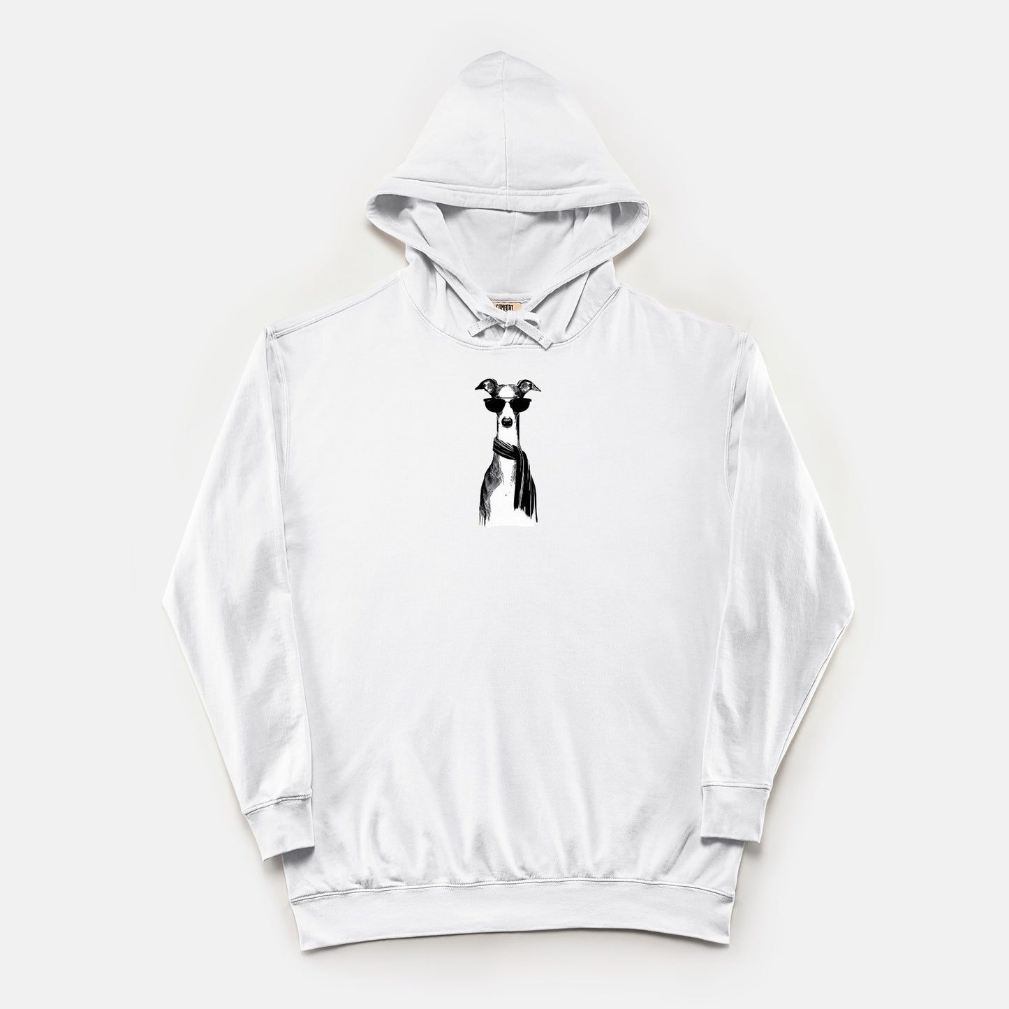 FIRST PRESS - HUMAN EDITION - UNISEX LIGHTWEIGHT HOODED SWEATSHIRT - "Fashion Dog"