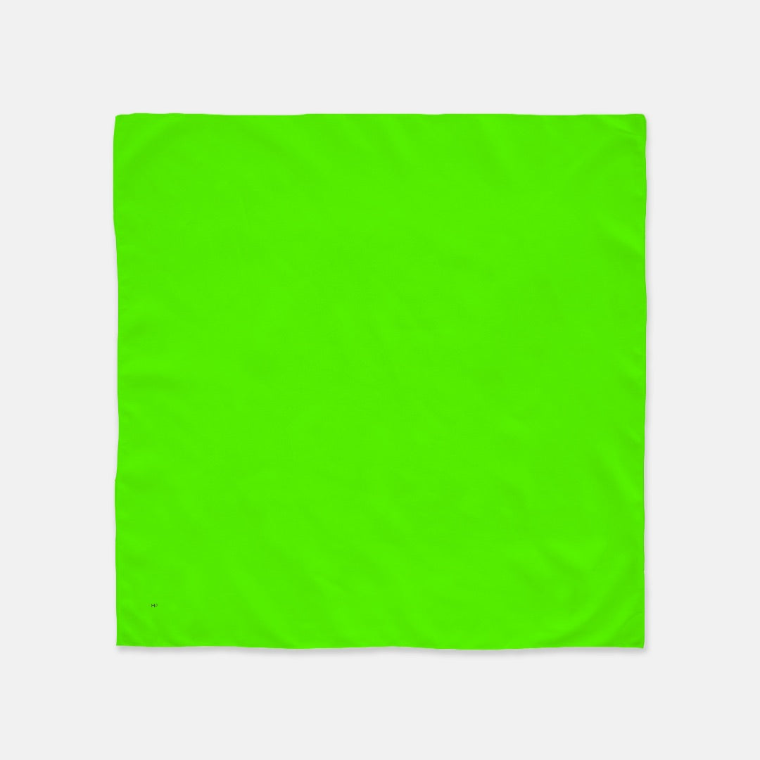 FIRST PRESS - HUMAN EDITION - BANDANA SCARF - Neon Green