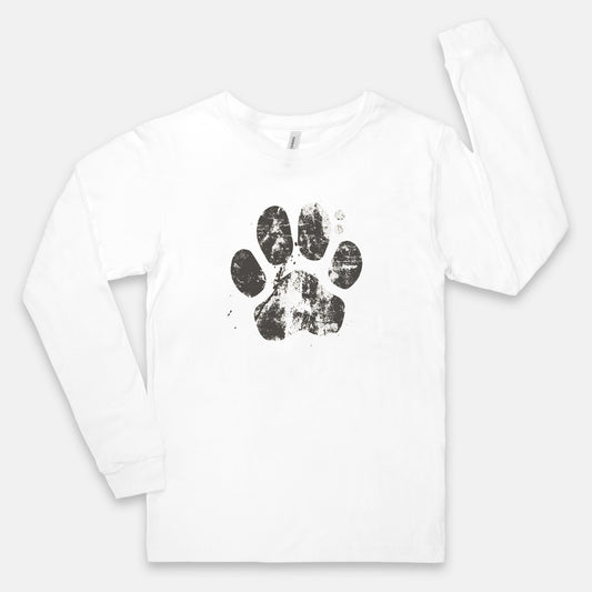 FIRST PRESS - HUMAN EDITION - UNISEX JERSEY LONG SLEEVE TEE - "Pressed Paw"