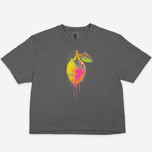 FIRST PRESS - HUMAN EDITION - WOMEN'S CROPPED BOXY TEE - "Blissfully Untamed"