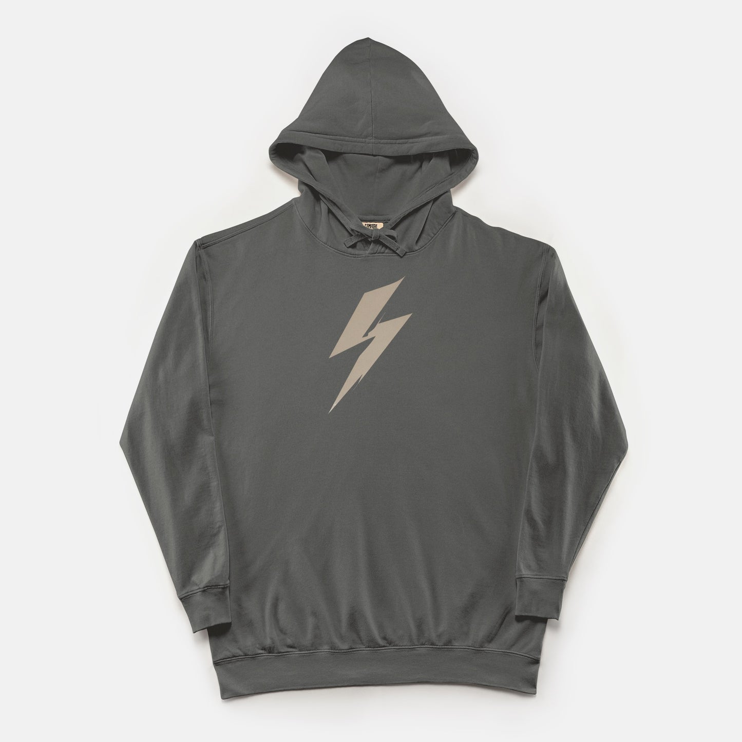 FIRST PRESS - HUMAN EDITION - UNISEX LIGHTWEIGHT HOODED SWEATSHIRT - "Quiet Bolt"