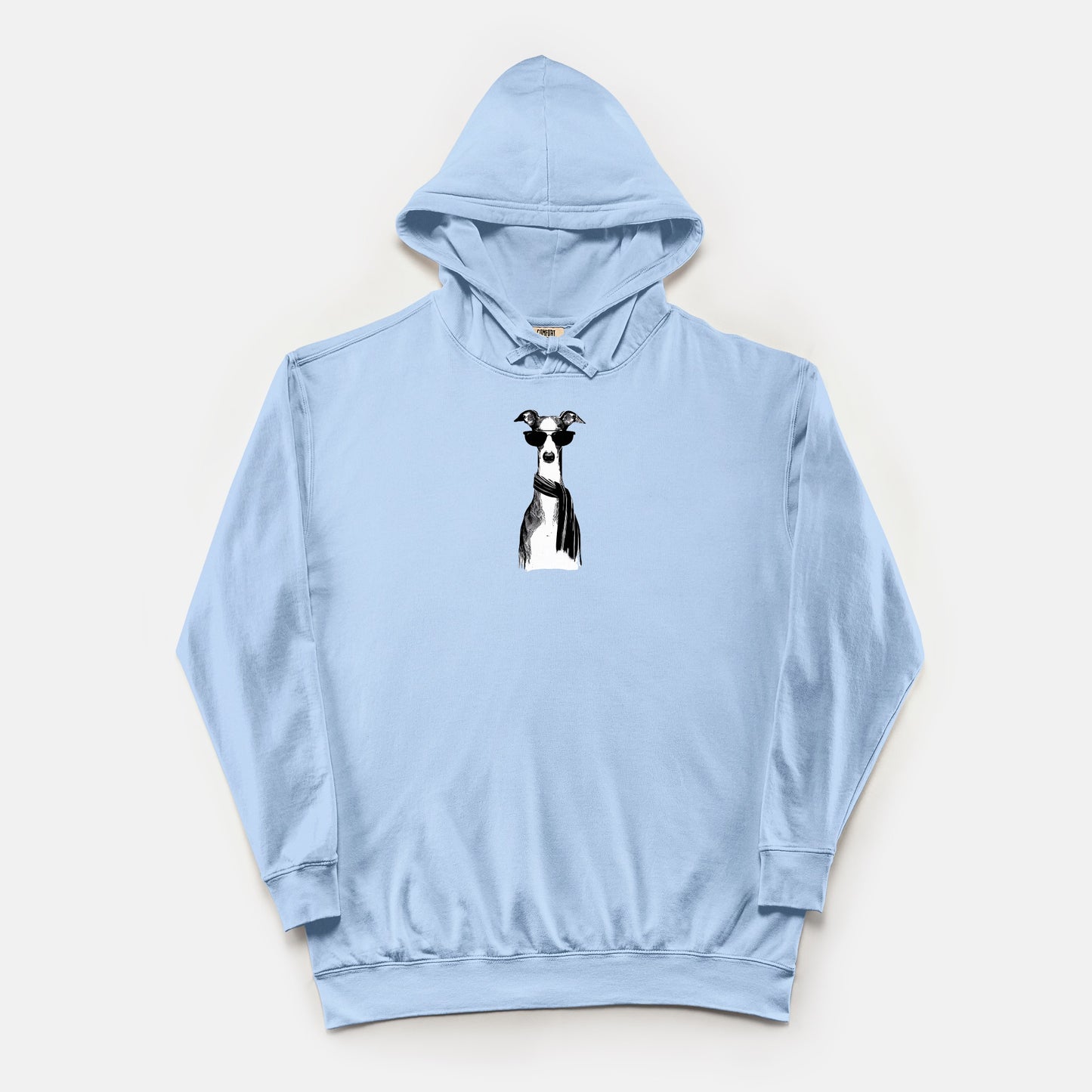 FIRST PRESS - HUMAN EDITION - UNISEX LIGHTWEIGHT HOODED SWEATSHIRT - "Fashion Dog"