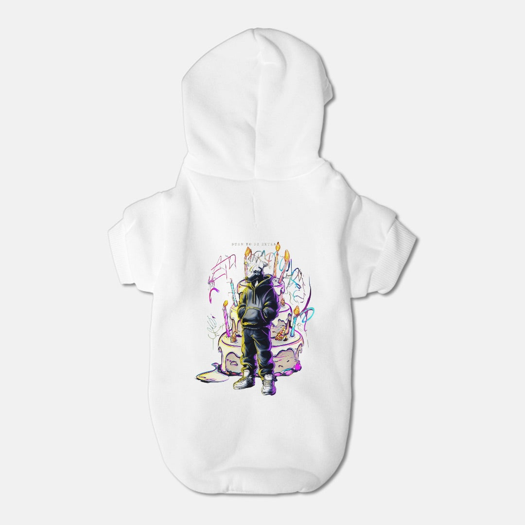 FIRST PRESS - PETS - Drawstring Luxury Hoodie - "Born To Be Extra"