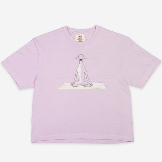 FIRST PRESS - HUMAN EDITION - WOMEN'S CROPPED BOXY TEE - "Still Point"
