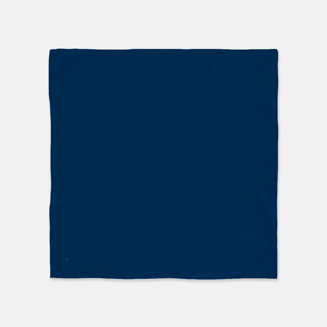 FIRST PRESS - HUMAN EDITION - BANDANA SCARF - Deep Dark Blue